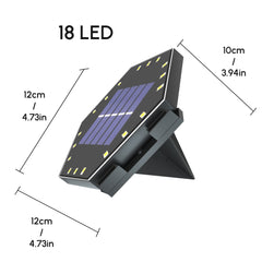 4 Pcs Low Voltage Integrated LED Solar Ground Light Outdoor Spliceable