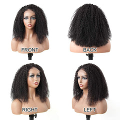 BeuMax 4x4 Afro Kinky Curly 5x5 Lace Closure wig 6x6 Human Hair Wigs - Horizon Bliss