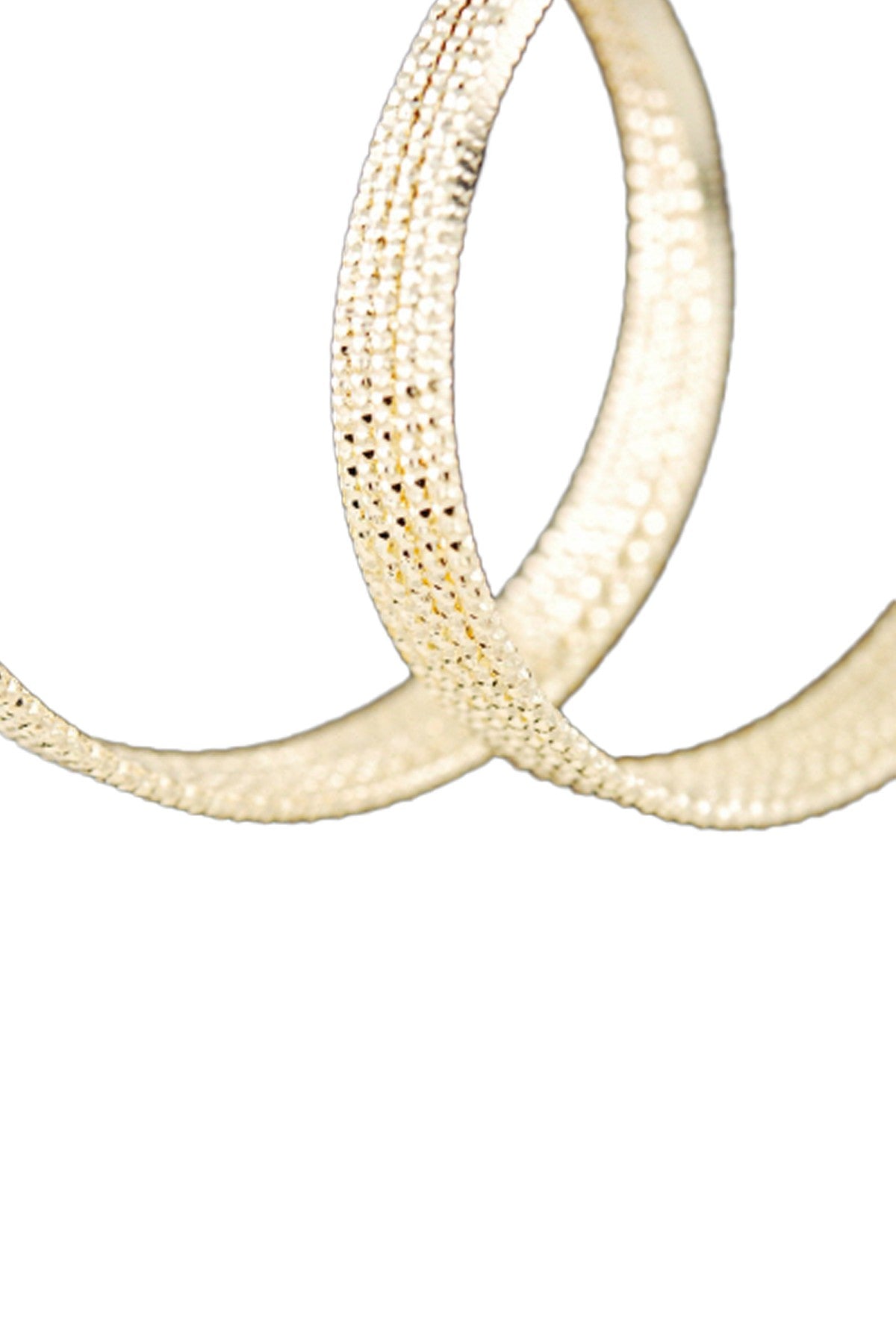 Textured chain hoop earrings - Horizon Bliss