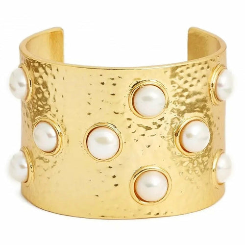 Pearl cuff Bracelet - Horizon Bliss