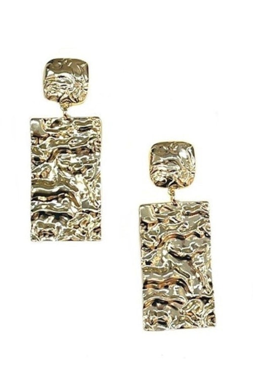 TEXTURED METAL EARRING - Horizon Bliss