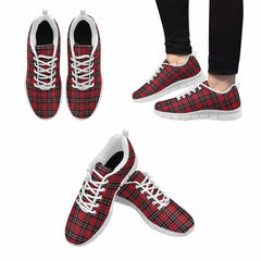 Sneakers For Men,   Buffalo Plaid Red And Black - Running Shoes Dg851 - Horizon Bliss