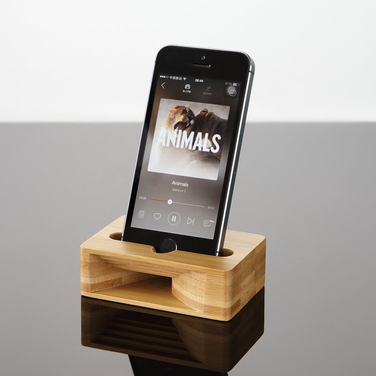 Bamboo iPhone Speaker Dock