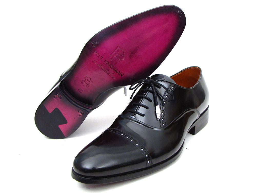 Paul Parkman Captoe Oxfords Black Dress Shoes (ID#78RG61) - Horizon Bliss