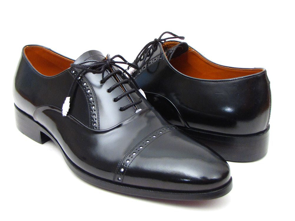 Paul Parkman Captoe Oxfords Black Dress Shoes (ID#78RG61) - Horizon Bliss