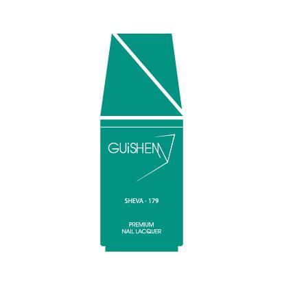 Premium Nail Lacquer, SHEVA - 179, DEEP TURQUOISE CRÈME NAIL POLISH - Horizon Bliss