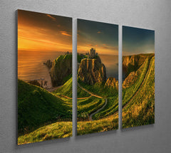 Dunnottar 3 Split Panel Canvas Print