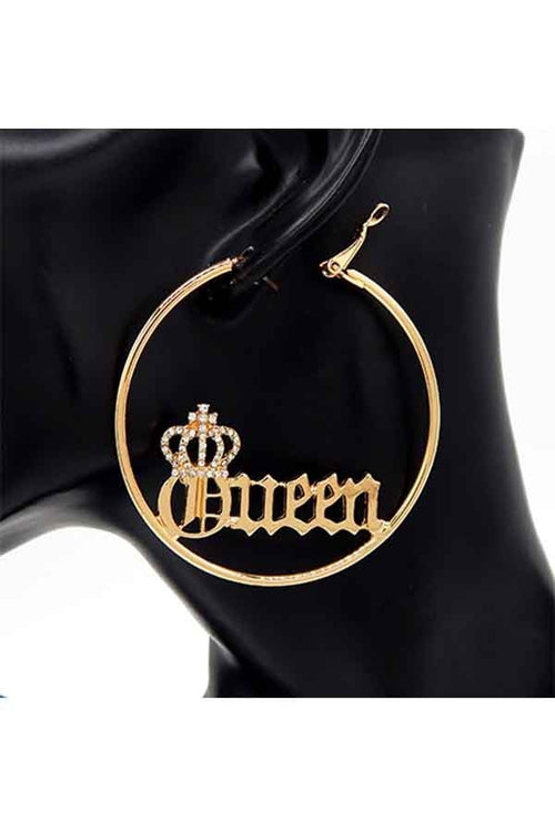 EARRING QUEEN 100MM HOOP - Horizon Bliss