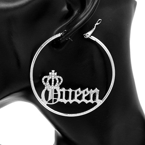 EARRING QUEEN 100MM HOOP - Horizon Bliss