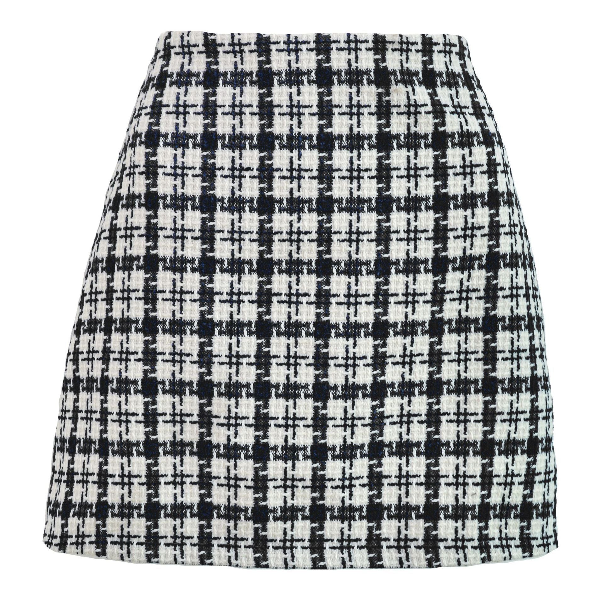 Plaid Women's Skirt A-line Slim High Waist Mini Skirt High Street - Horizon Bliss