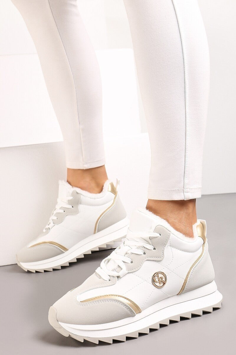 Sneakers with decorative details, white - Horizon Bliss