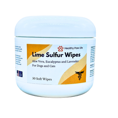 Healthy Paw Life’s Lime Sulfur Wipes - Relief for Itching, Scratching,