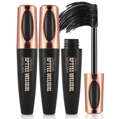 2 Pack Black 4D Silk Fiber Eyelash Mascara Extension Makeup Waterproof