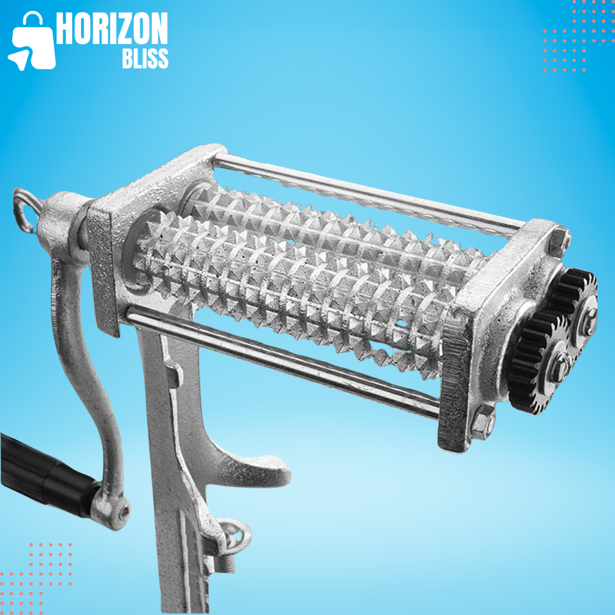 Meat Tenderizer Cuber Heavy Duty Steak Flatten Tool Meat Commercial Tenderizer Tool Meat Grinder Attachment Clamp-on Tenderizer Rolling Meat Tenderizer White - Horizon Bliss