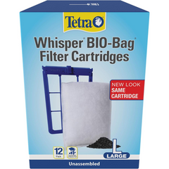 Whisper Bio-Bag Filter Cartridges For Aquariums - Unassembled BLUE Large - Horizon Bliss
