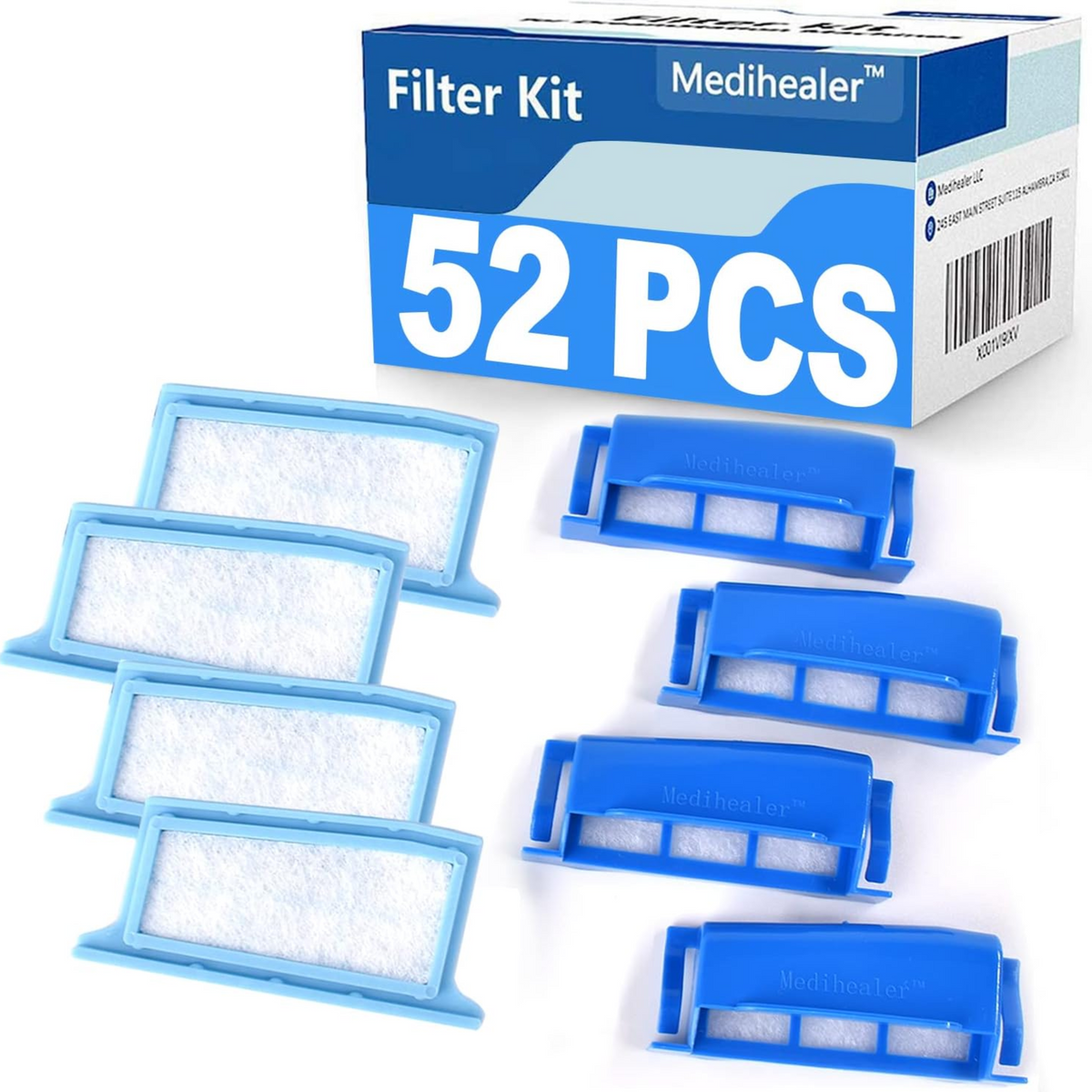 52PCS CPAP Filter Kit Compatible with DreamStation 1, Includes 22 Pollen Filters, 22 Ultra-Fine Filters and 4 Assembled Filters, Reusable Filter Kit - Horizon Bliss