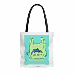 Save Earth Dolphins Edition Shopper Tote Bag Medium