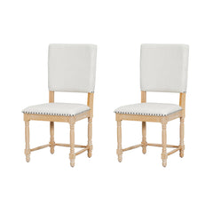 Vintage Traditional 2-Piece Upholstered Dining Chairs with Padded