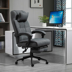 Vinsetto Office Chair Fabric High Back Swivel Task Chair - Horizon Bliss