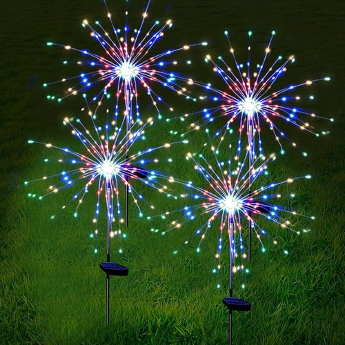 120LED  Solar Firework Lights Garden Christmas Decorations