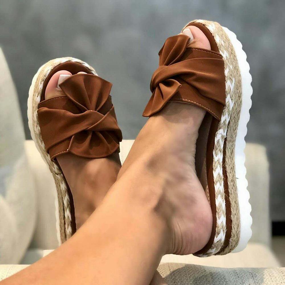 Sandals Shoes Women Bow Summer Sandals Slipper Indoor Outdoor - Horizon Bliss