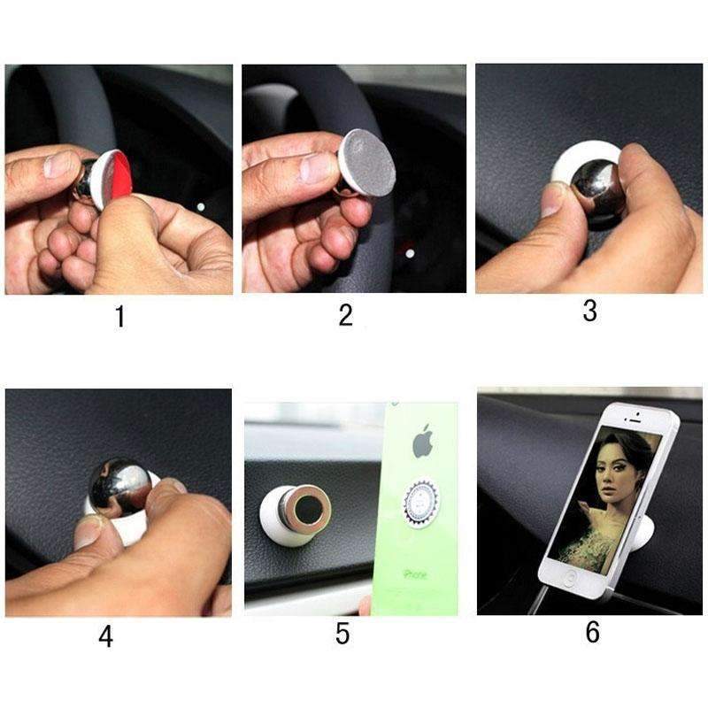 Magnetic Car Cell Phone Holder Mount Dash 360 Rotating For iPhone GPS - Horizon Bliss