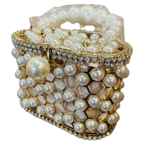 Pearl Handle Hand Bag