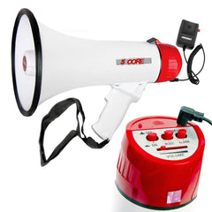 5 Core Portable Megaphone Speaker Battery Power 40W Bullhorn w Siren • - Horizon Bliss