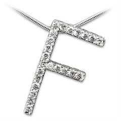 21606 Rhodium Brass Pendant with AAA Grade CZ in