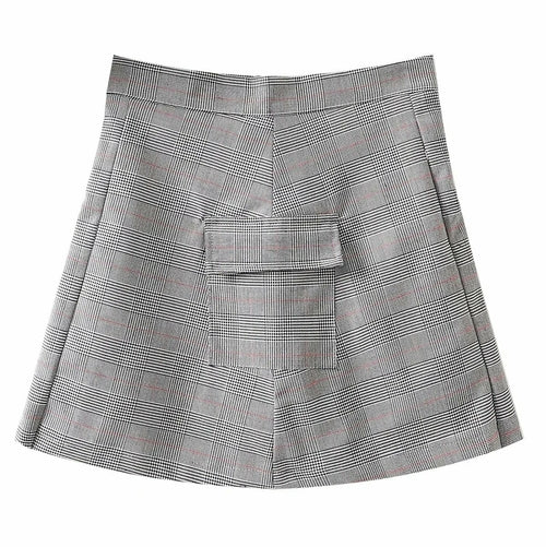 Plaid Pleated Short Skirt - Horizon Bliss