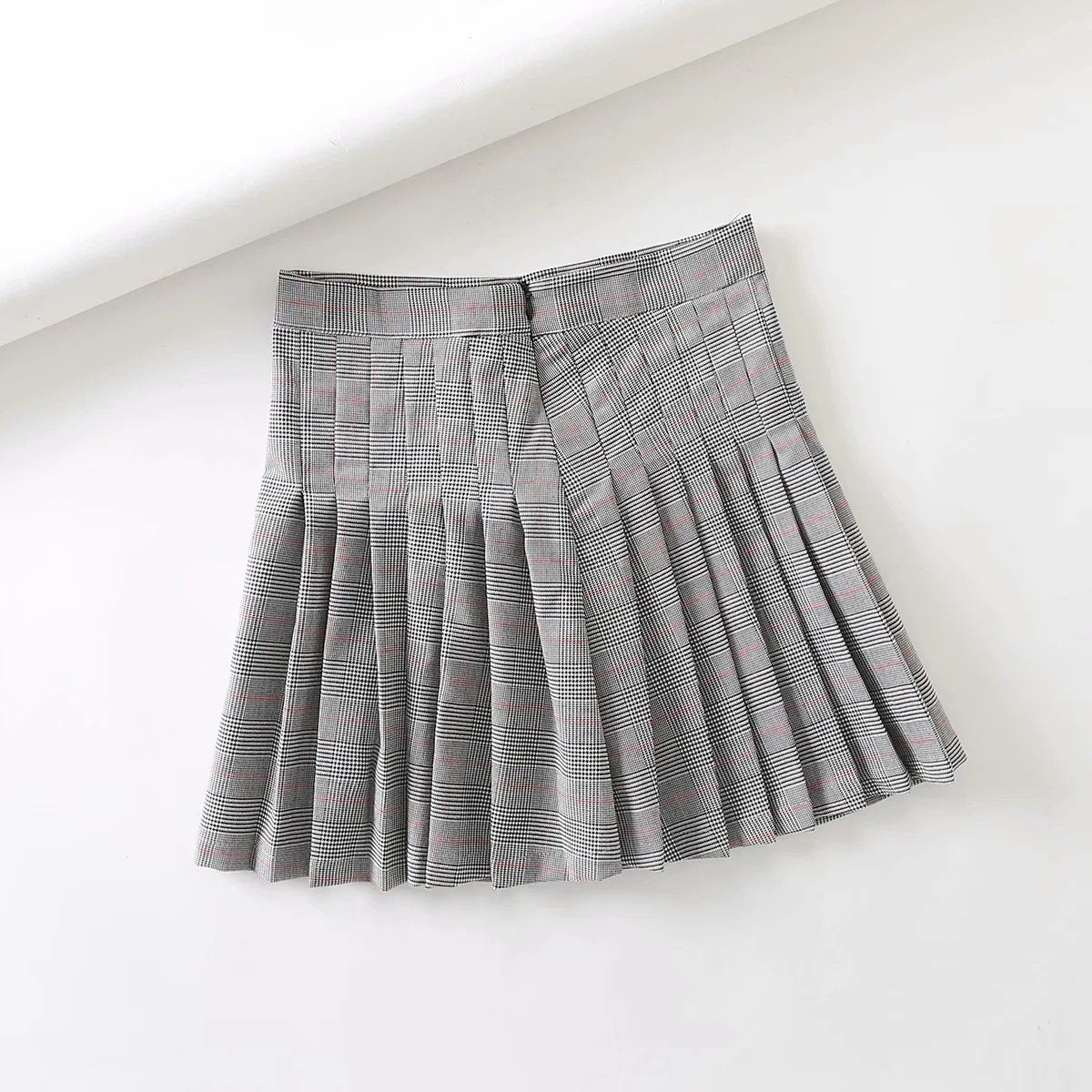 Plaid Pleated Short Skirt - Horizon Bliss