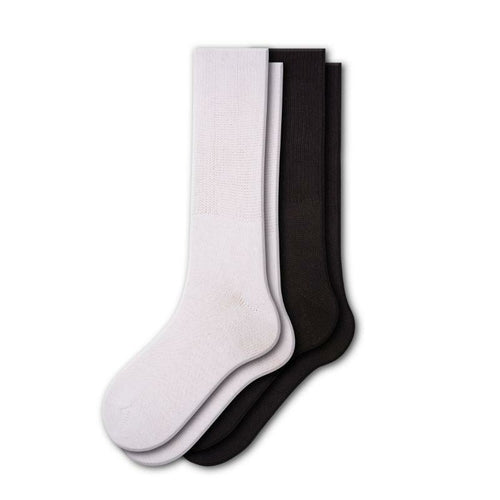 Sierra Socks Health Diabetic Wide Foot and Wider Calf Cotton Crew - Horizon Bliss