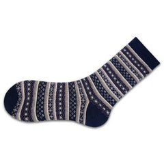 Flower pattern cotton Mid Calf Hi Socks - Horizon Bliss