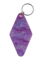 Brilliant Woman Who Can Do Anything Purple Marble Keychain | Gift for