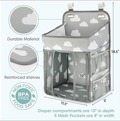 Portable Baby Crib Organizer Bed Hanging Bag