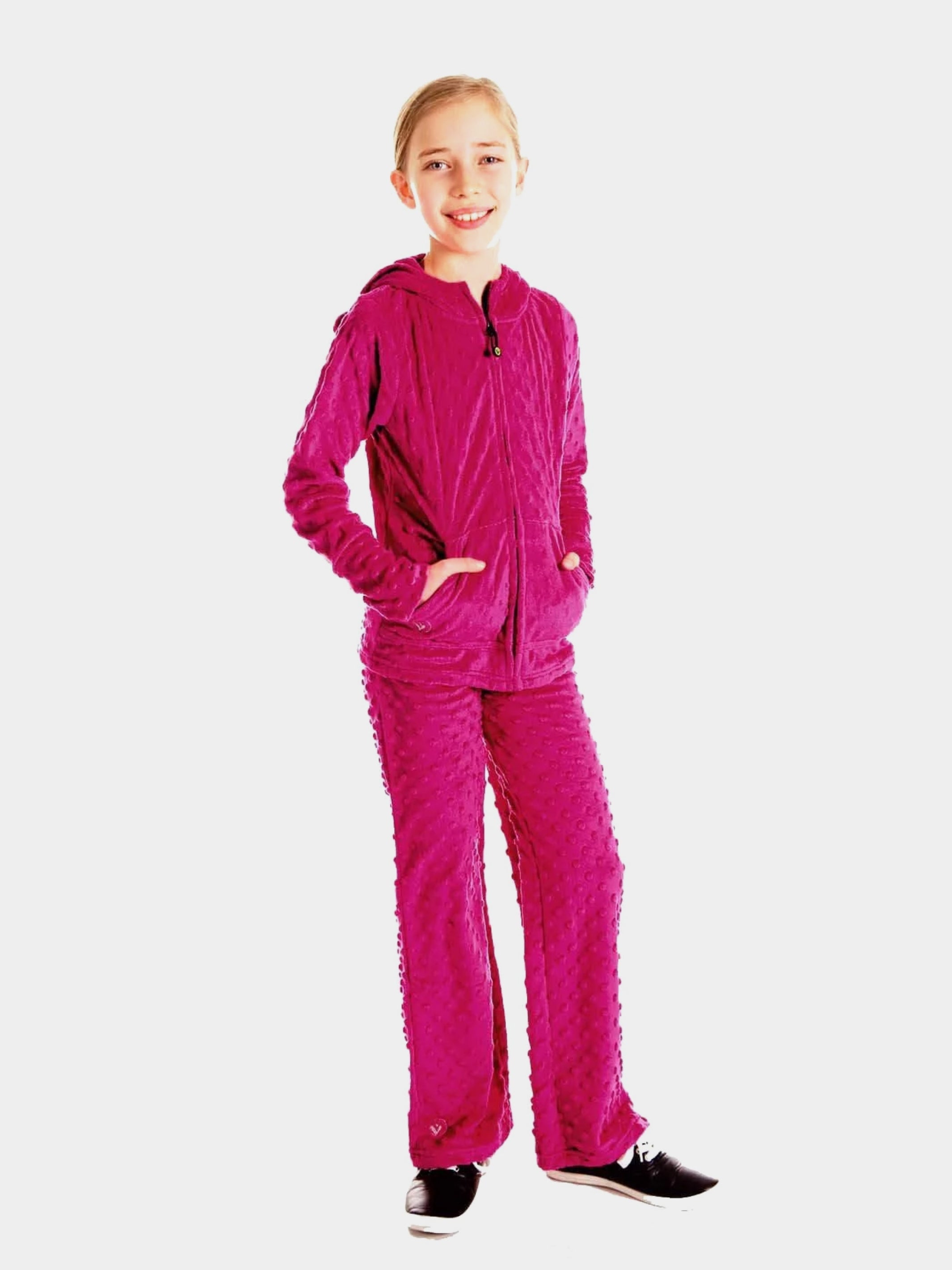 Minky Bubble Pant | Magenta | Limeapple - Horizon Bliss