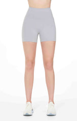 Hybrid Cloudlux Shorts High Waist (tight) - Stone Grey