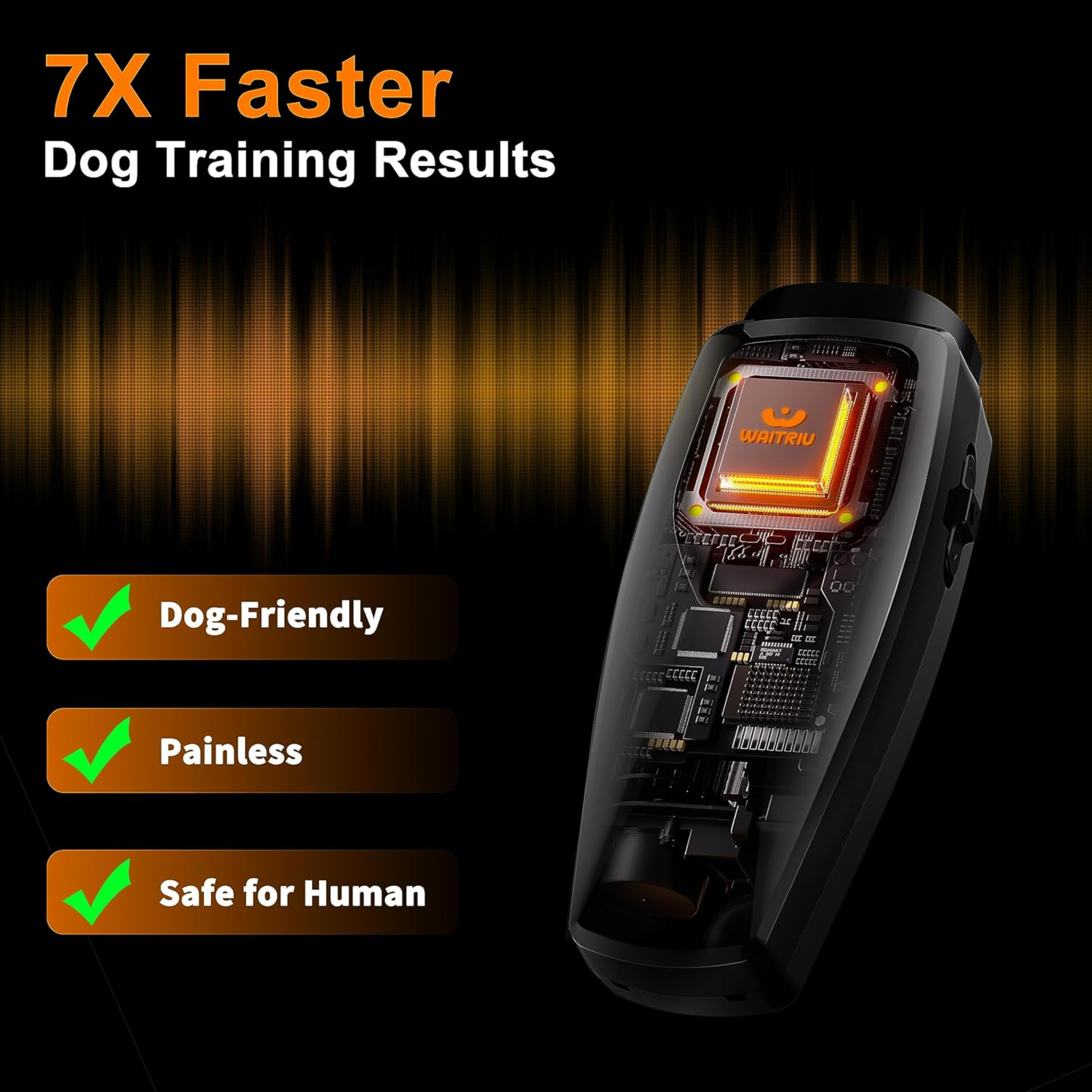 Anti Bark Device for Dogs Outdoor: Portable Dog Bark Deterrent Devices to Stop Unwanted Behavior- Barks No More Dog Training Device Ultrasonic Control Silencer Indoor - Stop Neighbors Dog from Barking - Horizon Bliss