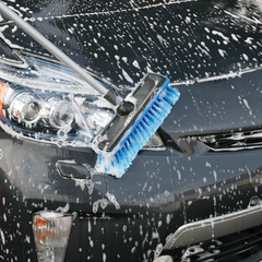 93062 Deluxe Car Wash 10" Dip Brush with 65" Extension Pole, Blue and Black - Horizon Bliss