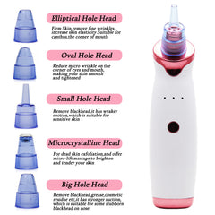 Blackhead Remover Pore Vacuum Cleaner Electric USB Pore Vacuum with 5