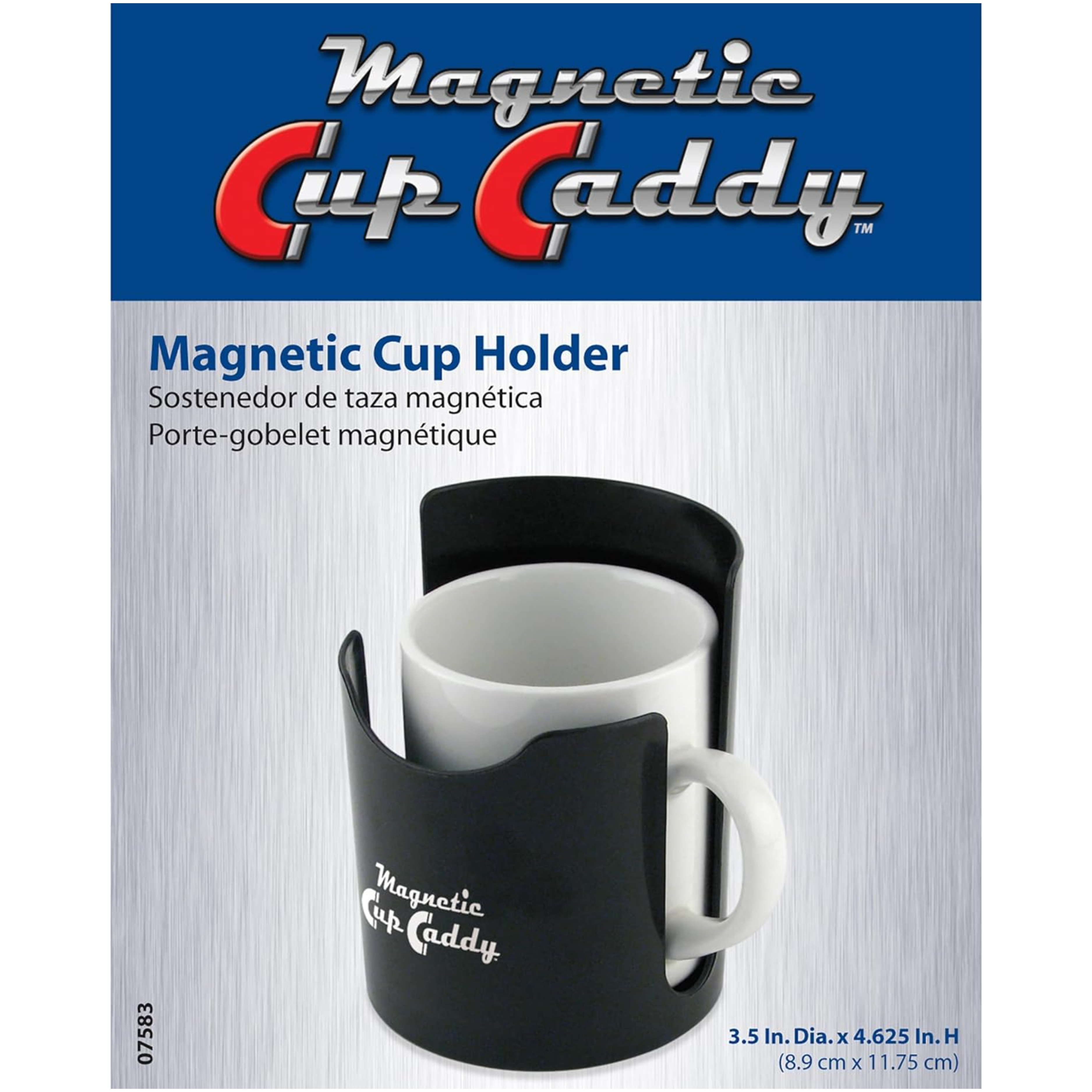 7583 Magnetic Cup Caddy Holder - Black - Keep Your Favorite Beverage at Hand - Horizon Bliss