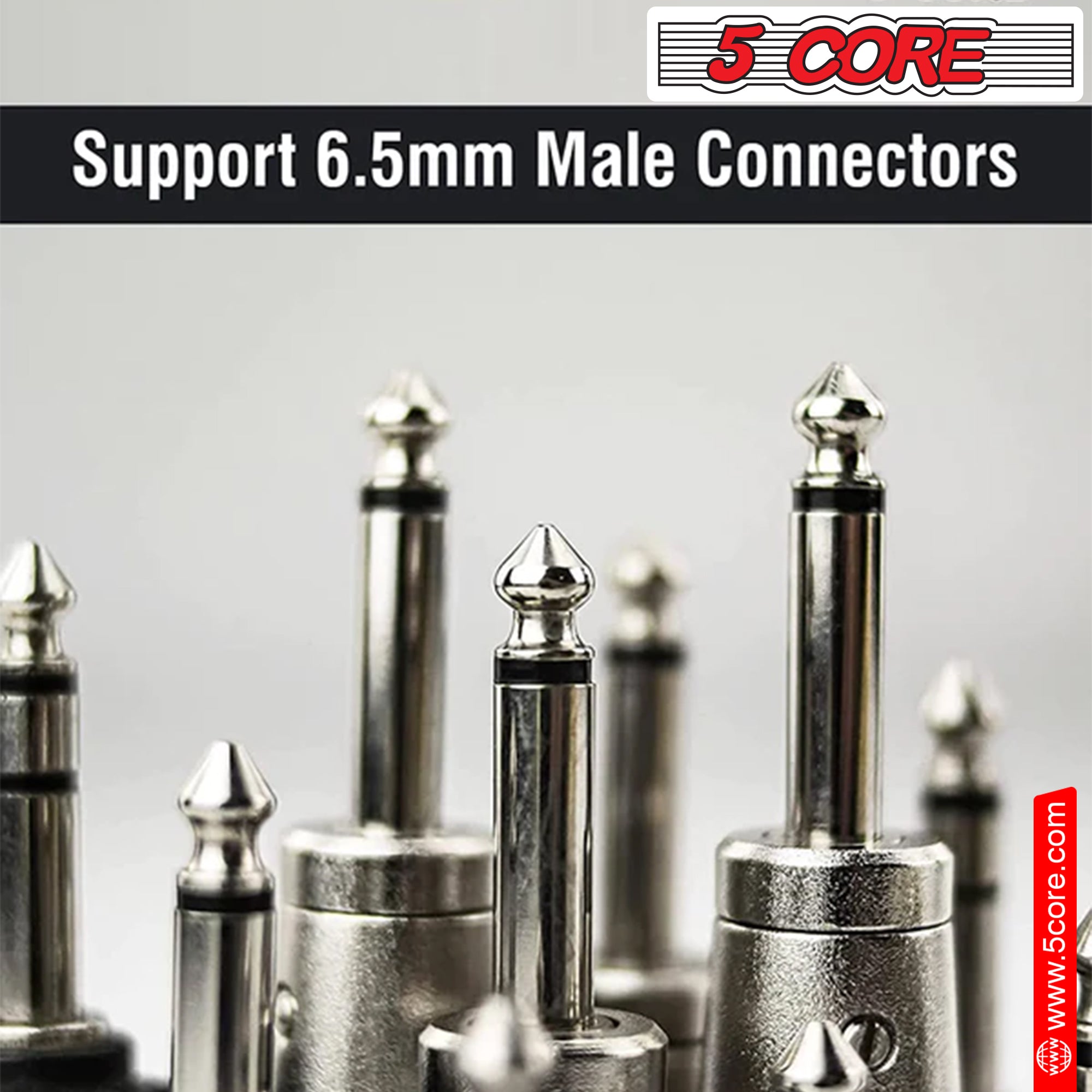 5 Core Speakon Adapter • High Quality Audio Jack Male Audio Pin •