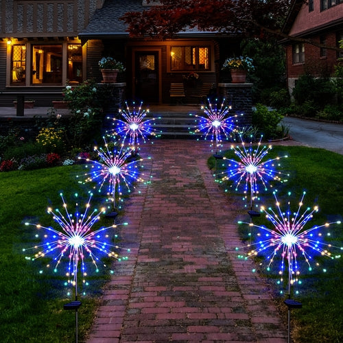 SolarEra Solar Firework Light(6 Pack), 120 LED Multi Color Outdoor