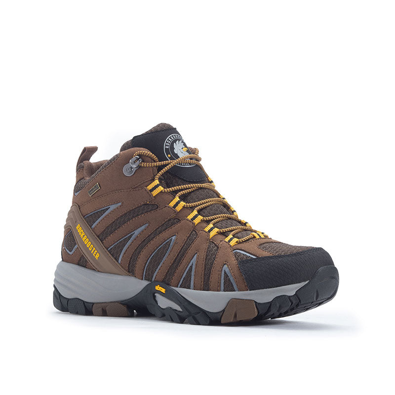 ROCKROOSTER Bedrock Brown 6 Inch Waterproof Hiking Boots with VIBRAM® - Horizon Bliss