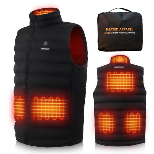 Aptoco Electric Heated Vest for Men Women with USB Charging Battery, 3