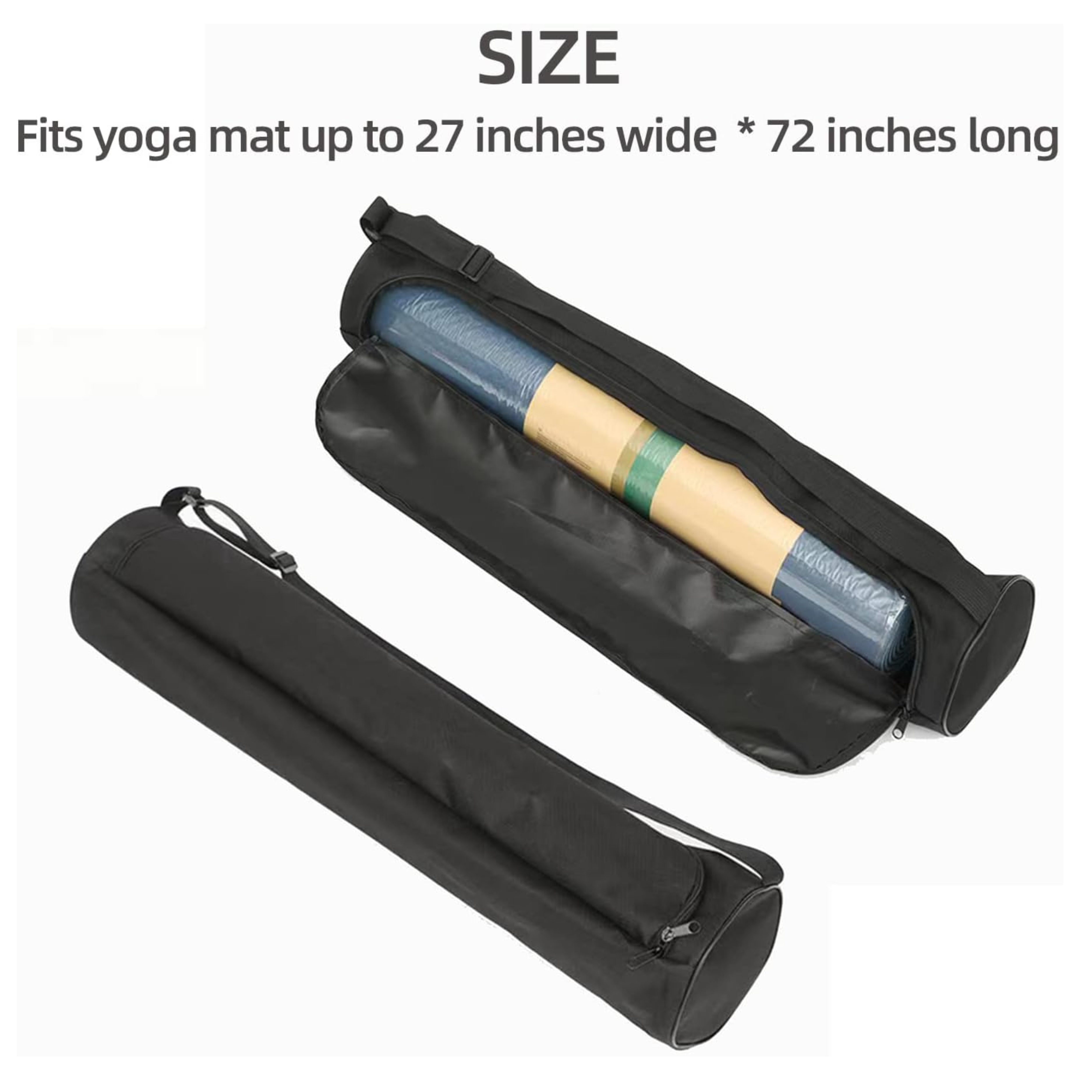 Yoga Mat Bag for Women & Men,Travel Yoga Gym Bag for 1/4" 1/3" Thick Exercise Yoga Mat,Fitness mat bag,sprot mat pouch - Horizon Bliss