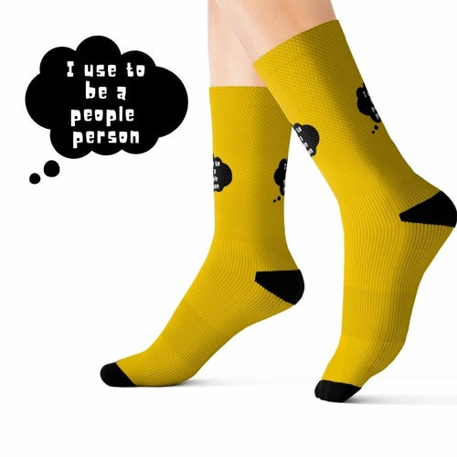 I Use To Be a People Person Funny Novelty Socks - Horizon Bliss