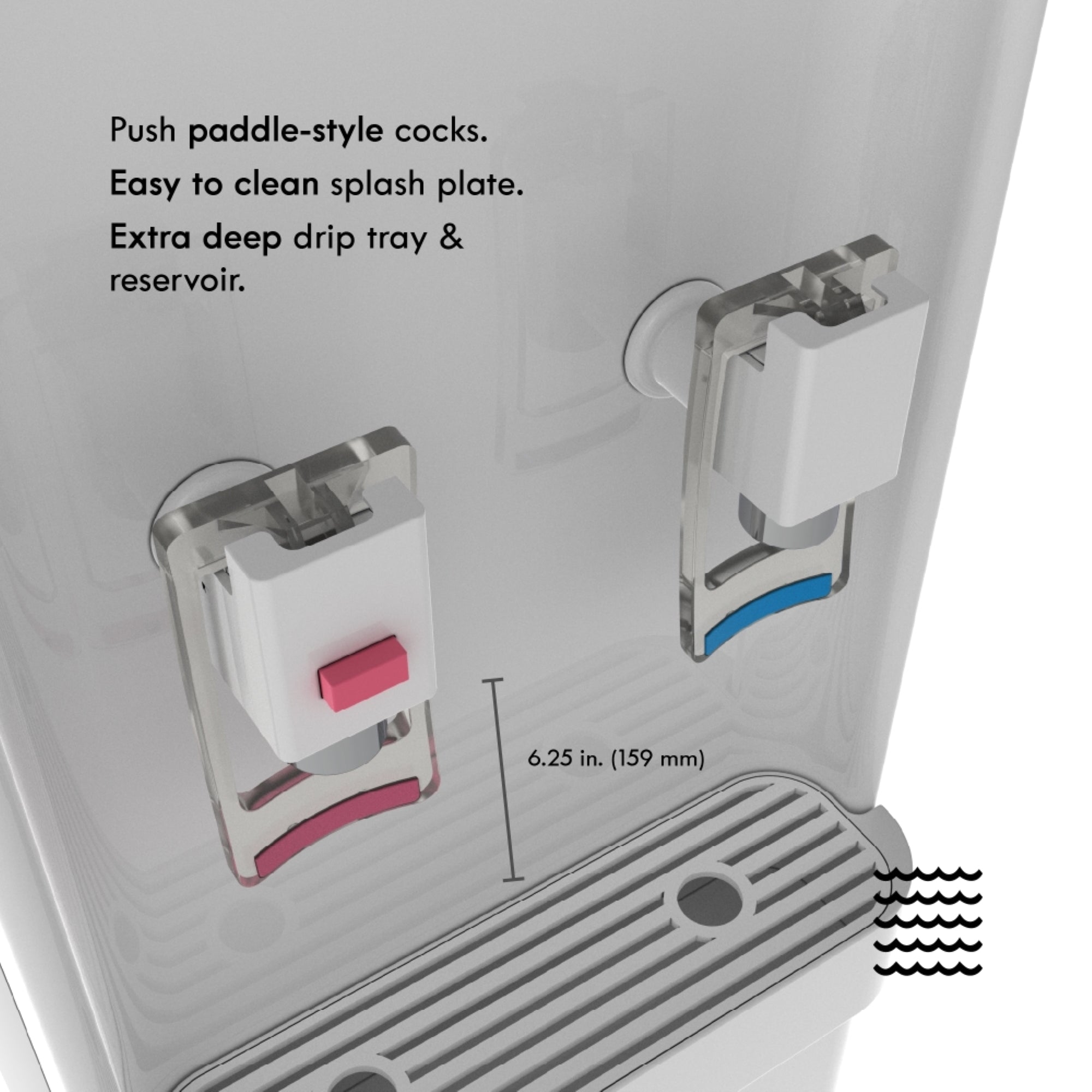 Drinkpod 6 Pro Series - Bottleless Water Cooler Purification Dispenser - Horizon Bliss