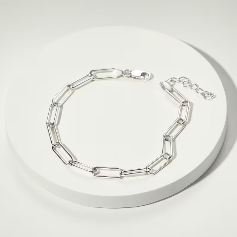 Paperclip Chain Bracelet, Link Chain Bracelet, Bracelet For Women - Horizon Bliss