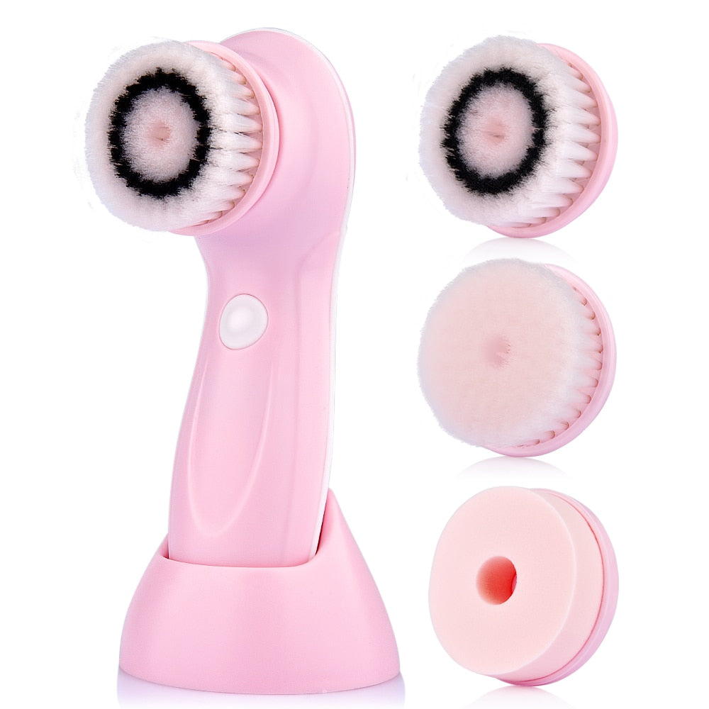 3 In 1 Electric Facial Cleanser Brush Face - Horizon Bliss